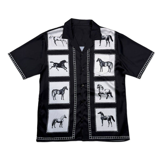 Cuban-flag Print Men's Short-sleeve Shirt