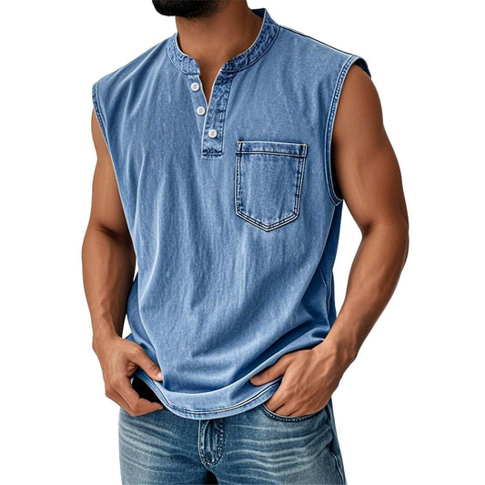 Youth Men's Casual Sleeveless T-Shirt