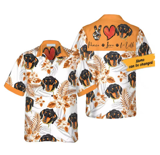 Dog Lover Casual Printed Shirt