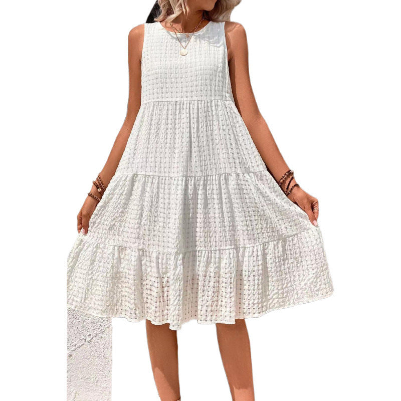 Robe "Ivory Pure" Élégance & Coupe Évasée