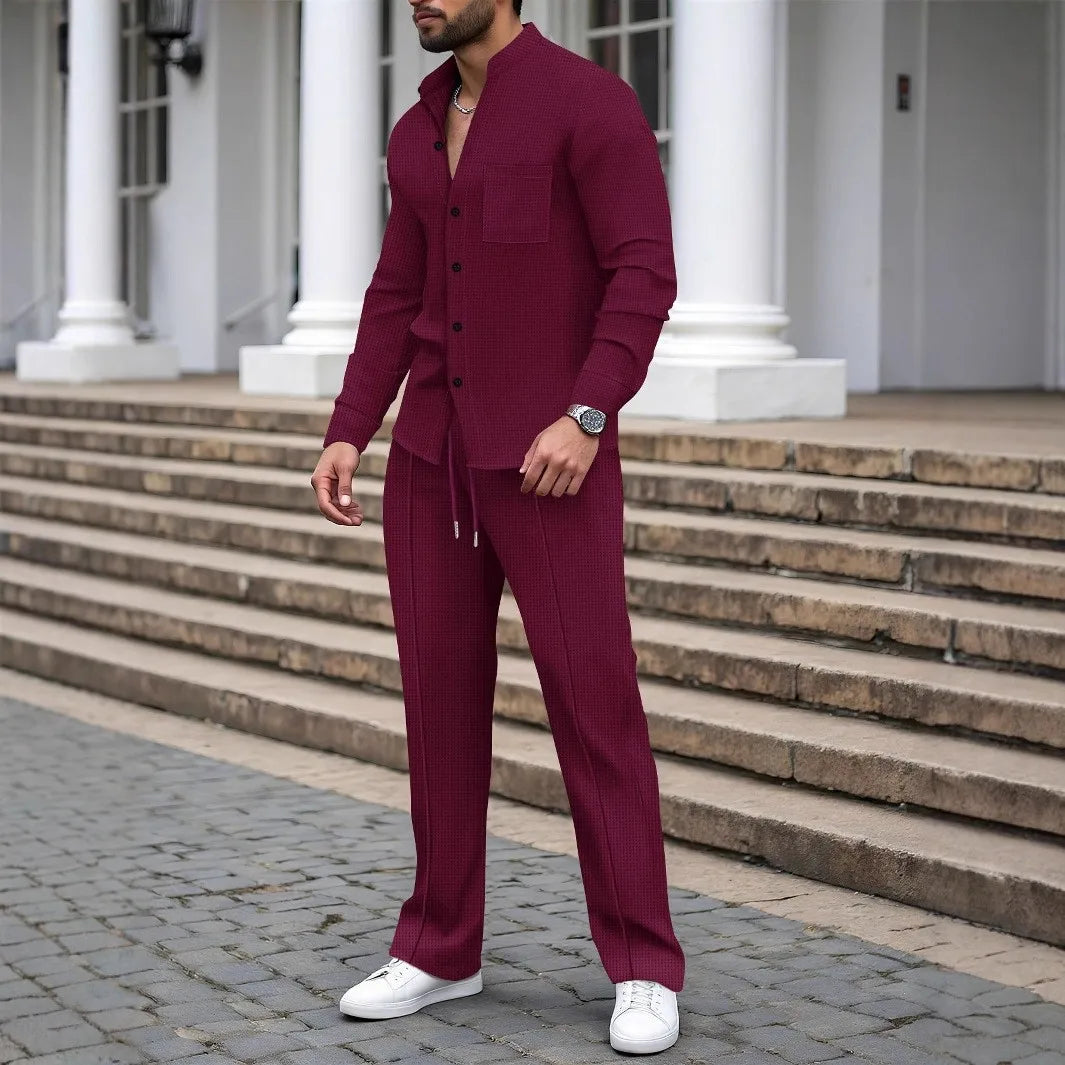 Ensemble Coordonné Chemise & Pantalon – Style Décontracté & Fonctionnel