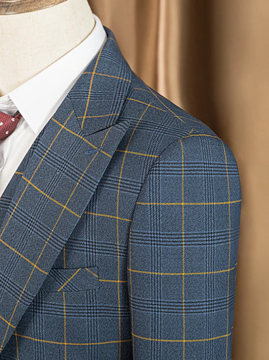 Costume Homme Business & Smart Casual ST Cassy – Modèle 701 (Maille Knit Confort, Mélange Polyester & Rayonne)