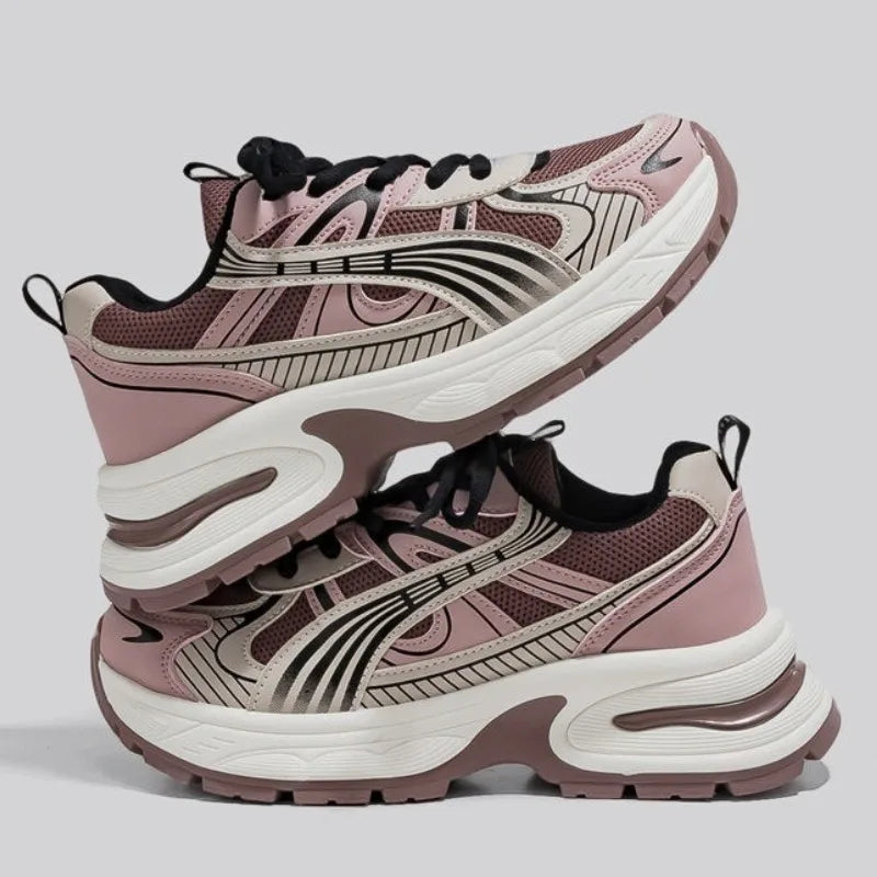 Sneakers Sport-Chic YBQJOO 2026 – Confort Mesh, Semelle Épaisse & Style Colorblock