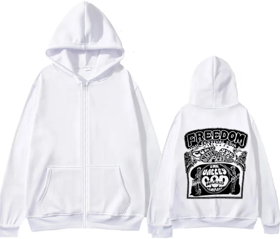 Y2K Fashion Streetwear for Men and Women, Cry of Fear Simon's Zipped Hoodie, Hip-Hop Men's Casual Hooded Sweatshirt
