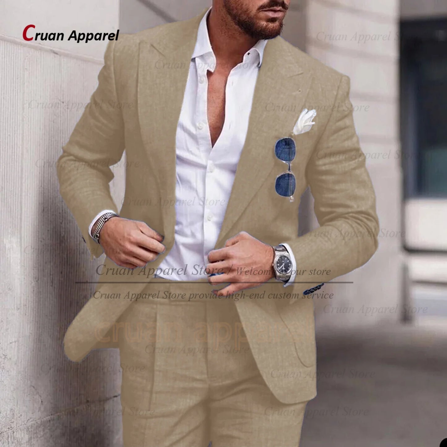 Costume Décontracté – Style Estival & Confort en Lin