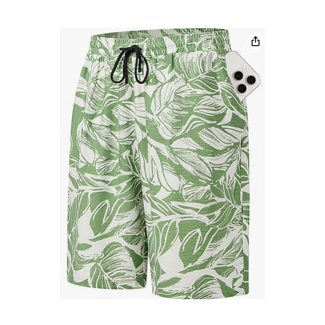 Fashion Men's Retro Flower Shorts