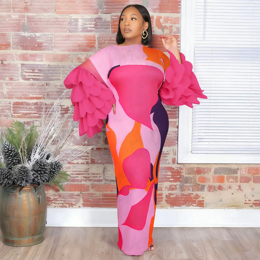 Robe "Aura Pleats" - Design Plissés Artistique