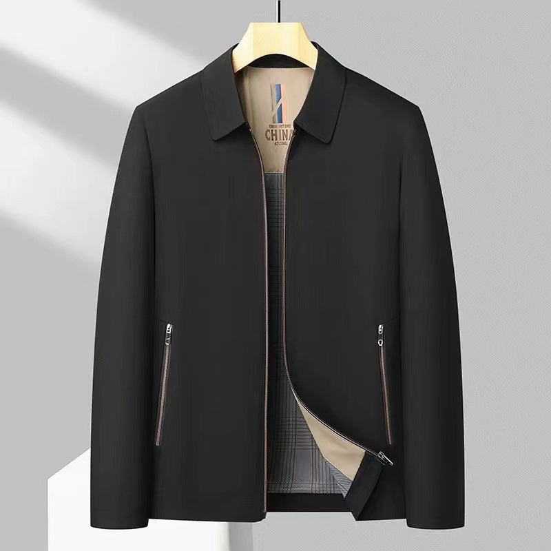 Men's Fashionable Stand-Neck Loose Casual Jacket