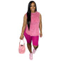 European And American Women's Clothing Printed Casual Suit