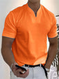 Men's Athletic T-Shirt Elastic Cotton Short-Sleeve Summer