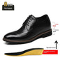 Chaussures Derby rehaussantes de 8 cm pour homme, style britannique (Brogue).