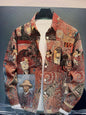 Spring And Autumn Men's Long-Sleeved Shirt