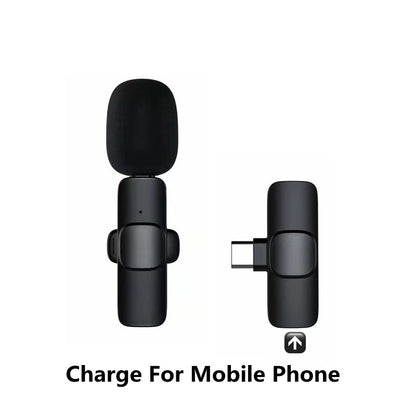 Microphone cravate sans fil : mini micro portable pour enregistrement audio et vidéo, compatible iPhone et Android. Batterie longue durée, idéal pour le direct (Live), le jeu vidéo et les créateurs de contenu.