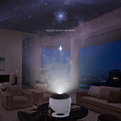 Projecteur de galaxie et veilleuse étoilée : lampe de planétarium avec rotation à 360°, idéale pour chambre d'enfant, cadeau de Saint-Valentin ou décoration de mariage.