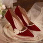 Women's Fashionable Red Pointed-toe High Heels