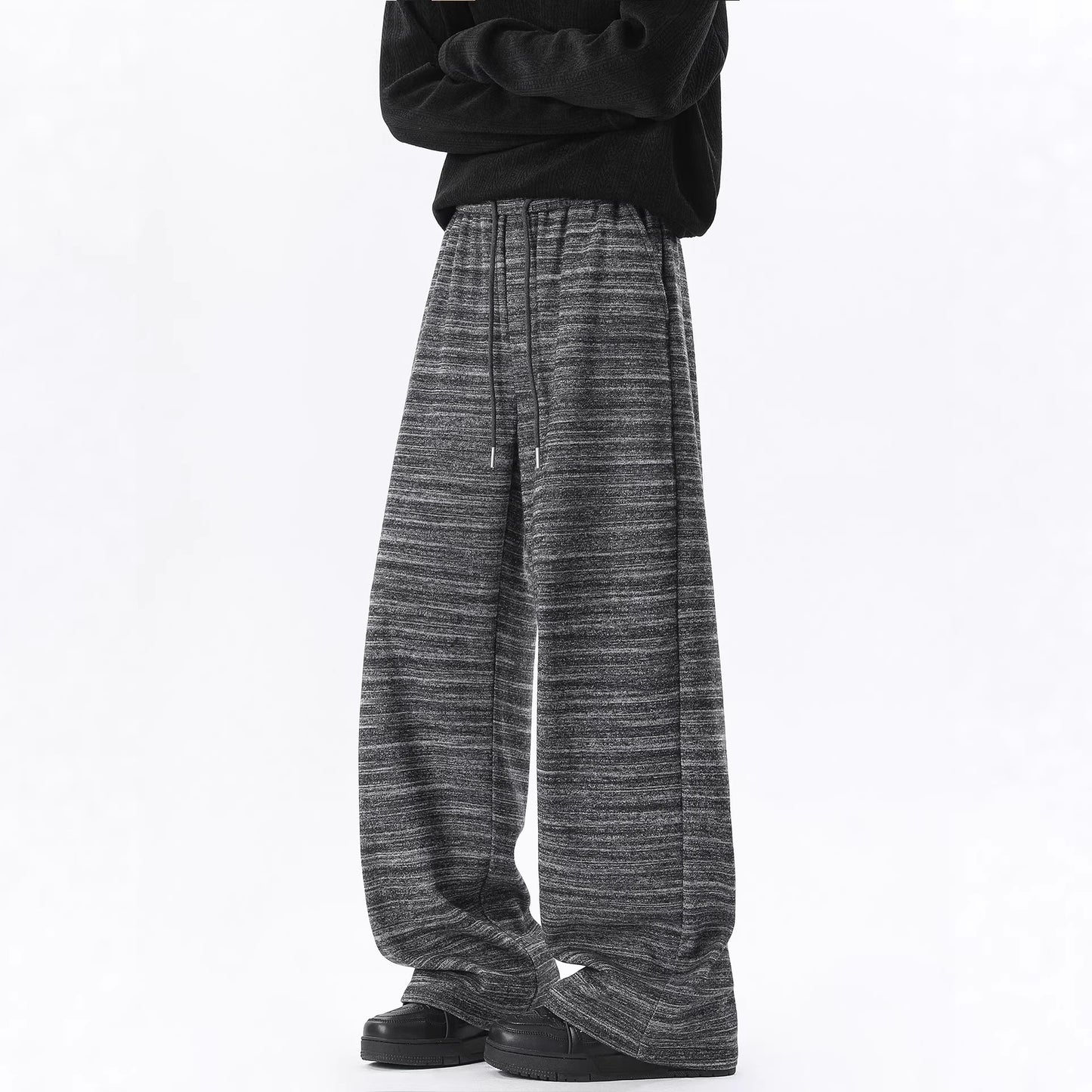 Retro Striped Straight-leg Wide-leg Pants Loose Casual Pants