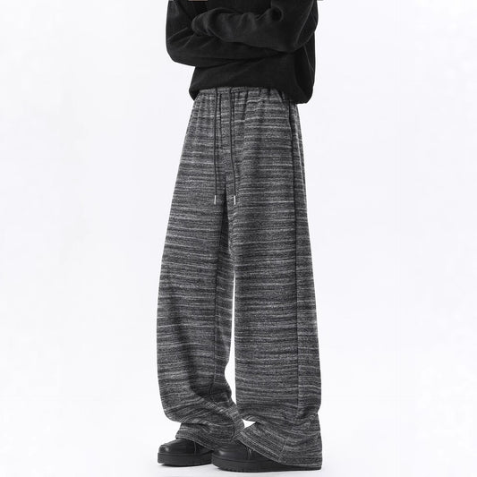 Retro Striped Straight-leg Wide-leg Pants Loose Casual Pants