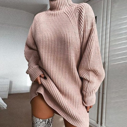 Robe Pull à Col Roule - collection Horizon
