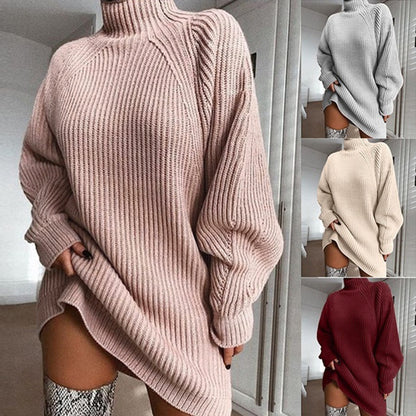 Robe Pull à Col Roule - collection Horizon