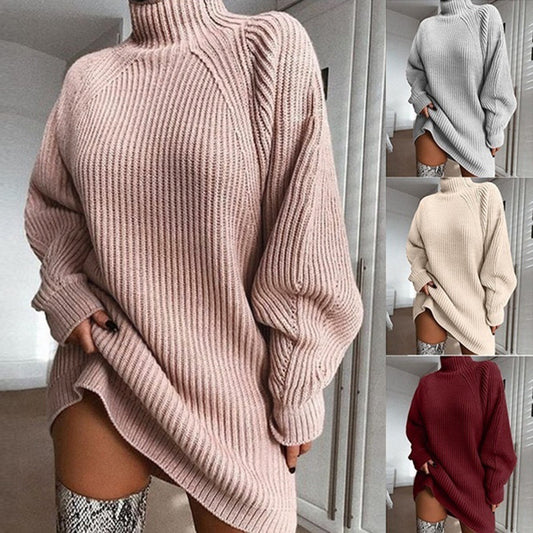 Robe Pull à Col Roule - collection Horizon
