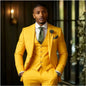 Men's Fashionable Casual Slim-Fit Three-Piece Suit