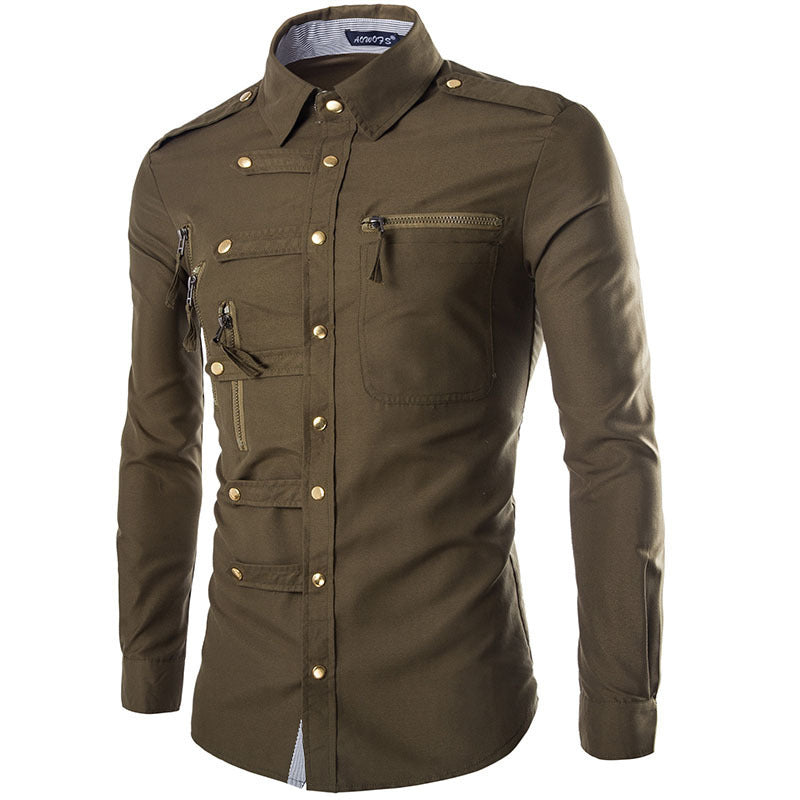 VESTE CASUAL EN COTON MÉLANGÉ