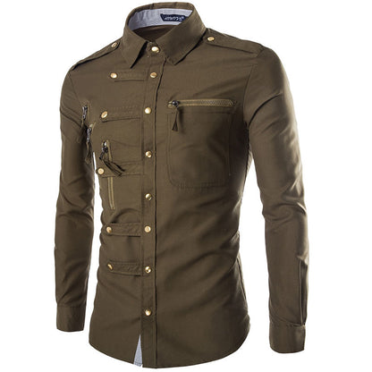VESTE CASUAL EN COTON MÉLANGÉ