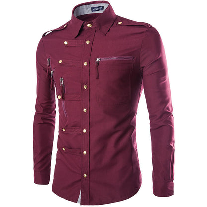 VESTE CASUAL EN COTON MÉLANGÉ
