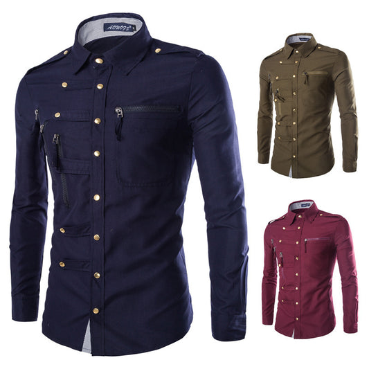 VESTE CASUAL EN COTON MÉLANGÉ