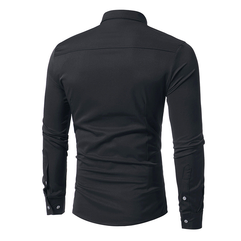 CHEMISE DÉCONTRACTÉE EN COTON MÉLANGÉ – TOUTES SAISONS