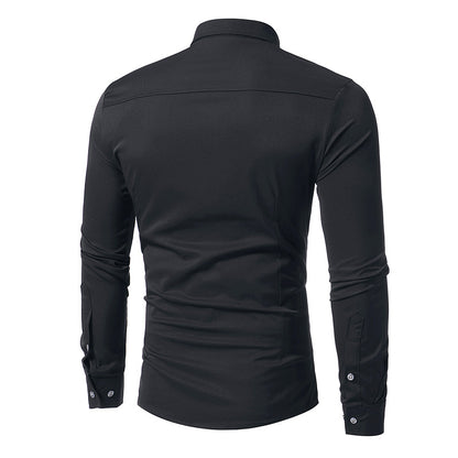 CHEMISE DÉCONTRACTÉE EN COTON MÉLANGÉ – TOUTES SAISONS