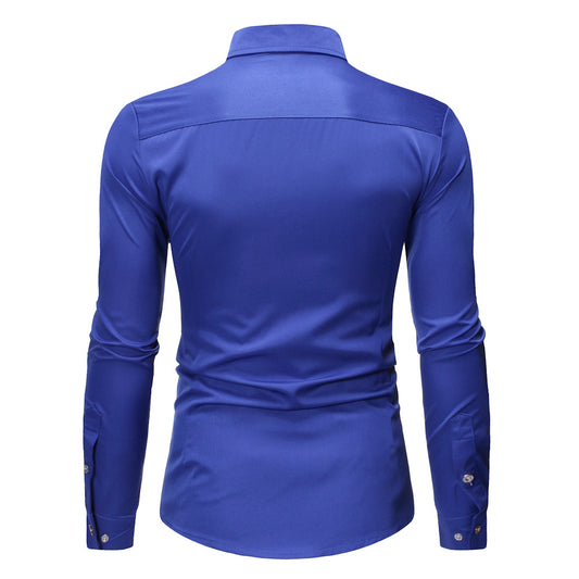 CHEMISE DÉCONTRACTÉE EN COTON MÉLANGÉ – TOUTES SAISONS