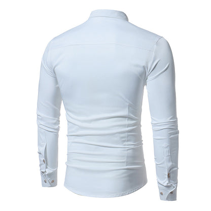 CHEMISE DÉCONTRACTÉE EN COTON MÉLANGÉ – TOUTES SAISONS