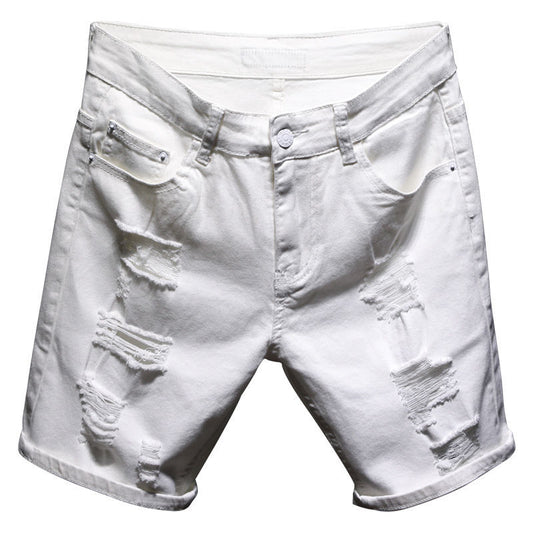 SHORT DE SPORT STYLE "HAND-PAINTED" - COUPE DROITE
