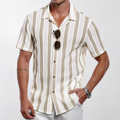 European And American Men's V-Neck Shirt