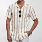European And American Men's V-Neck Shirt