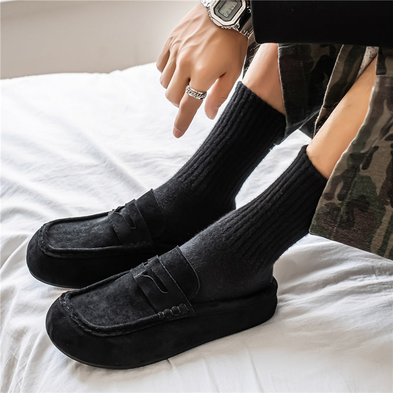 Mules décontractées en daim rétro et confortables, à la mode.