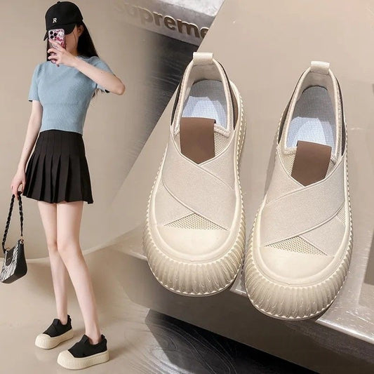 Chaussures en toile style "Cookie" en maille respirante pour le printemps et l'automne.
