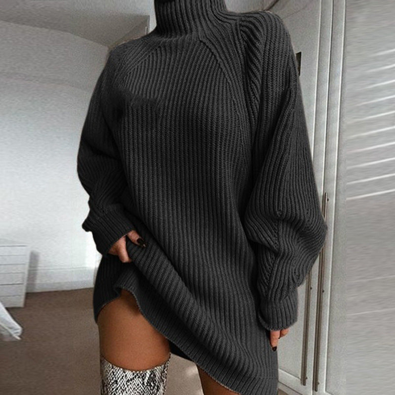 Robe Pull à Col Roule - collection Horizon