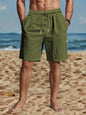 Men's Loose-Fit American-Style Linen Beach Casual Washed Button-Up