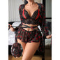 Women's Sexy Strappy Two-Piece Bathrobe Set