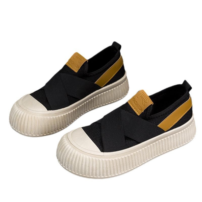 Chaussures en toile style "Cookie" en maille respirante pour le printemps et l'automne.