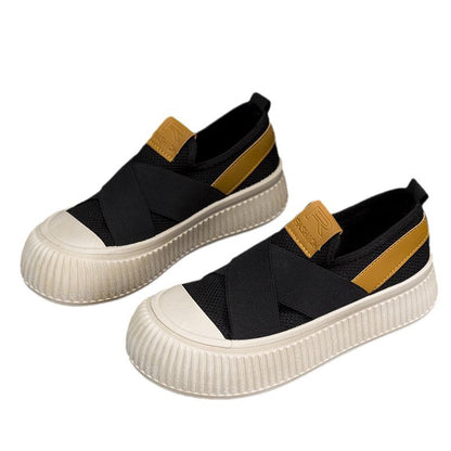 Chaussures en toile style "Cookie" en maille respirante pour le printemps et l'automne.