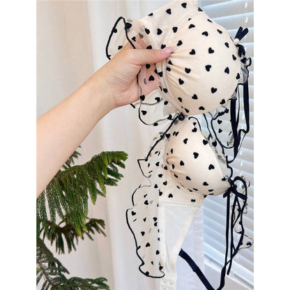 Girls' Sexy Lingerie Women's Polka-Dot Lace Small-Chest Style