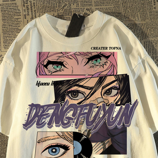 Men's Loose-fit Printed Short-sleeve T-shirt