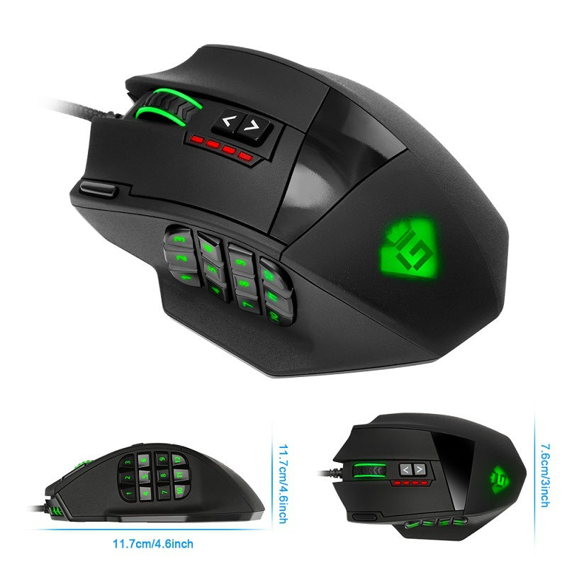 Souris de gaming avec rétroéclairage RGB