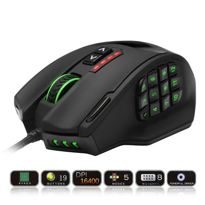Souris de gaming avec rétroéclairage RGB