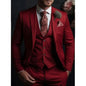Men's Fashionable Casual Slim-Fit Three-Piece Suit