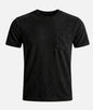 Retro Washed Pocket 3D Digital Print All-Match Crew Neck Short-Sleeve T-Shirt