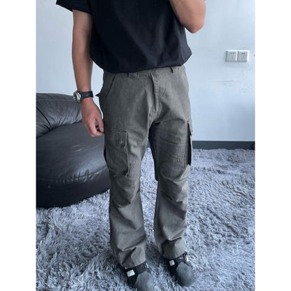 Mens Denim Loose-Fit Slimming Casual Trousers